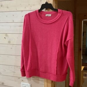 Zenana Outfitters Vibrant Pink Sweatshirt